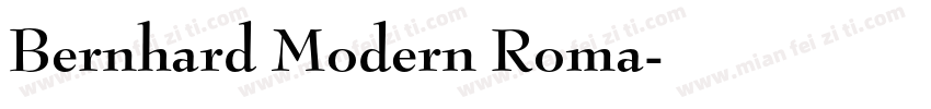 Bernhard Modern Roma字体转换